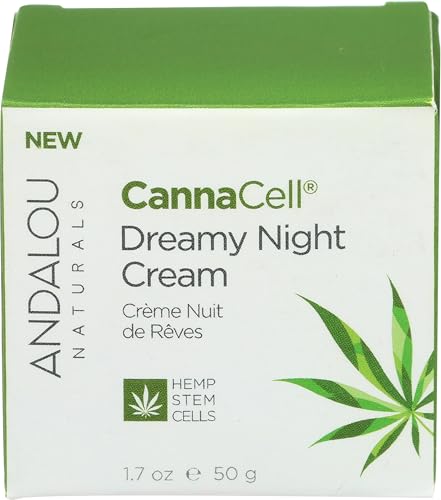 Andalou Naturals CannaCell Dreamy Night Cream, 1.7 Ounces