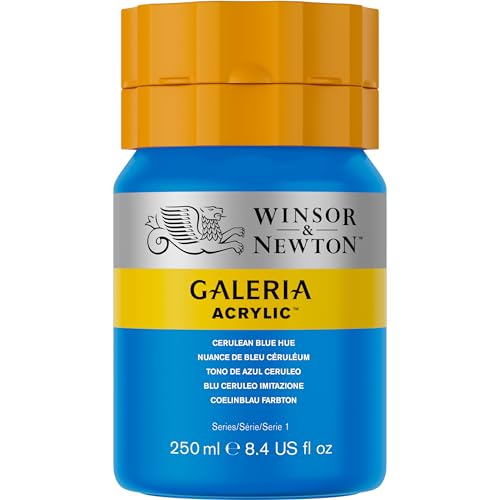 Image of Winsor & Newton Galeria Acrylic Color Tube, 250ml, Cerulean Blue Hue