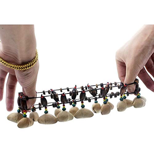 MUPOO Handbell Percussion Accessories African Tribal Style Nuts Shell Bracelet Dora Nut - Thumbnail 2