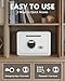 TIGERKING Drop Safe, Digital Safe With Keypad, White Small Safe Box- Deposit Cash Easily, Money Security Box For Home, Business, 1.2 Cubic Feet