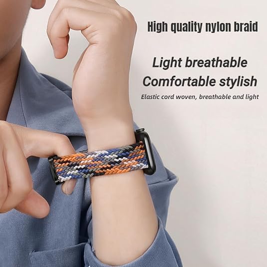 Image of Braided Nylon Band Compatible with Apple Watch 49mm /46mm /45mm /44mm /42mm /41mm /40mm /38mm | Adjustable Magnetic Clasp Strap Fit for Ultra 3 /2 /1, SE3 /2 /1 & Series 11 /10 /9 /8 /7 /6 /5 /4 /3 /2 /1