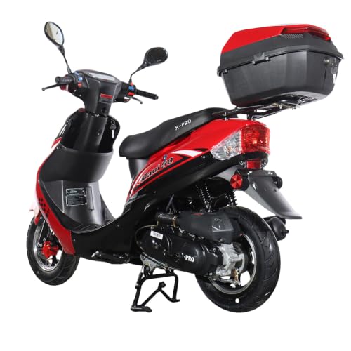 X-PRO 50 Gas Moped Red