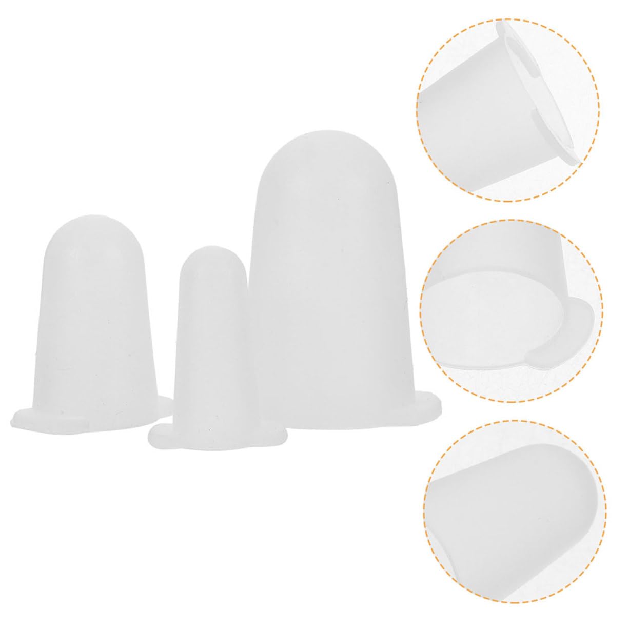UKCOCO Protections pour Embouts De Tuyauterie 6 Pièces Silicone Petite Moyenne Grosse Tailles Anti-Usure Accessoires Pâtisserie Décoration Gâteaux Ustensiles Cuisine