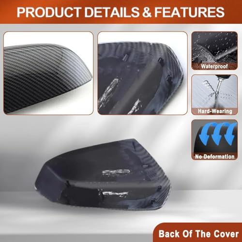 Couvercle de rétroviseur Accord 2003-2007 en style carbone haut de gamme - 4