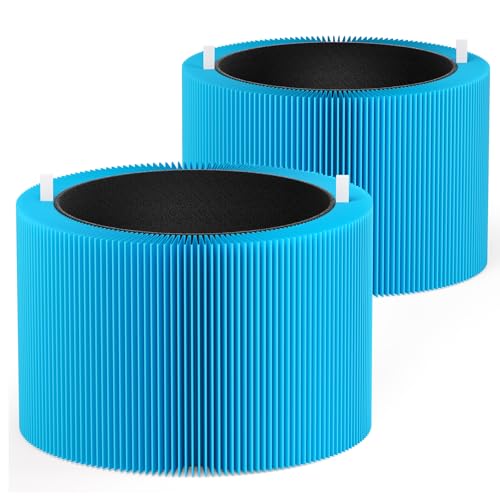 2 Pack Blue Pure 211i Max AllergenBlock Filter Compatible with Blue Pure 211i Max Air Puri-fier, Activated Carbon Filters