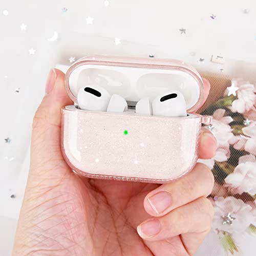 Koreda Compatible With Airpods Pro 2Nd Generation/1St Generation Case Cover, Soft Clear Tpu Bling Transparent Protective Shockproof Case Designed With Keychain For Airpods Pro & Airpods Pro 2 Case #TOP1
