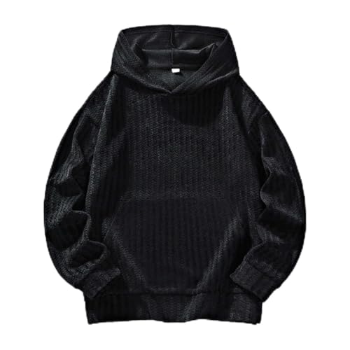 Sweatshirt Homme Capuche avec Poches Avant et Jacquard