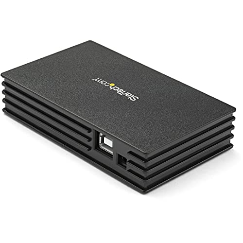 image for StarTech.com 4 Port Compact Black USB 2.0 Hub - Bus-powered or with In