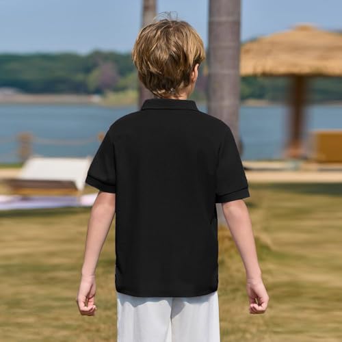 Boys' Polo Shirts Short Sleeve School Uniform Classic Soft Lightweight Top2
