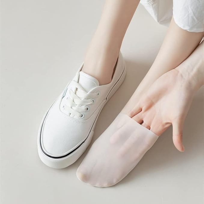 Image of ELEG & STILANCE Women's Low Cut Invisible Net Socks No Show Loafer Toe Anti Slip Foot Socks Set For Sneaker and Loafers (Multicolor, Size - 4 till 6)