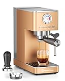 Maestri House Espresso Machines 20 Bar ULKA Pump Rose Golden