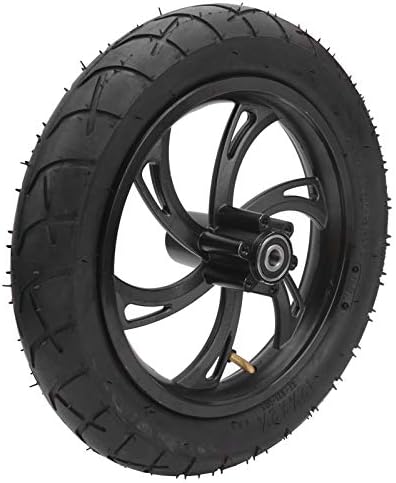12in Wheel Tire, 12in Electric Scooter Tire with Wheel Hub Rubber Tyre Replacement 12 1/2X2 1/4 10Hole 12Mm