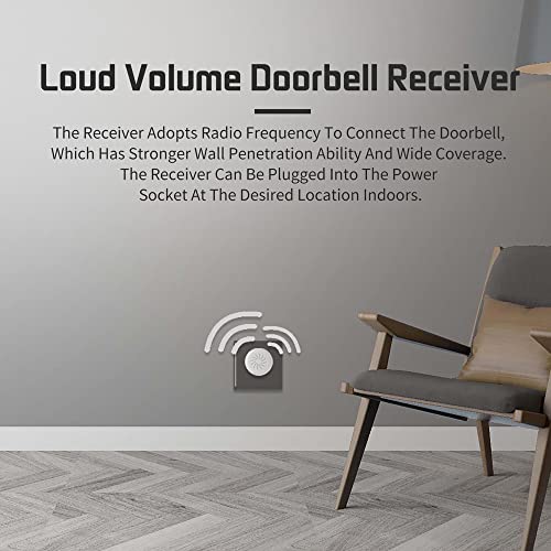 Jethrora Tuya WiFi Vídeo Campainha Sem Fio com Carrilhão Áudio Bidirecional Visão Noturna Infraverme