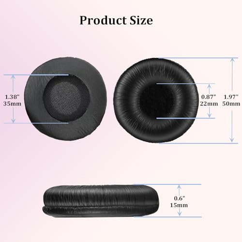 Mousse casque Plantronics HW510 usée ? Pack de 10 coussinets 50mm