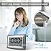 WallarGe Atomic Clock with Outdoor and Indoor Temperature - 12.5 Inch Self-Setting Digital Clock Large Display, Battery Operated Wall Clocks or Desk Clocks for Bedroom, Livingroom, Office