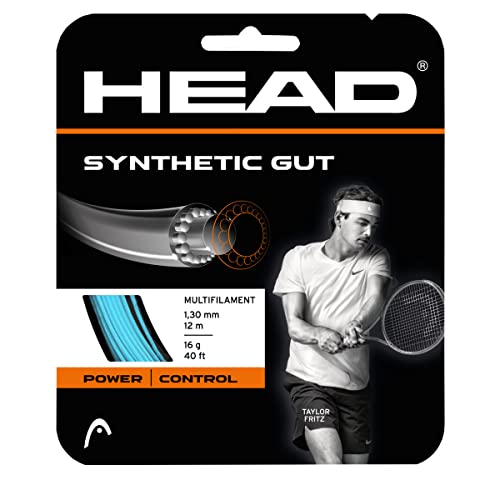 HEAD Synthetic Gut Tennis String Full Set, 16 Gauge, Blue,