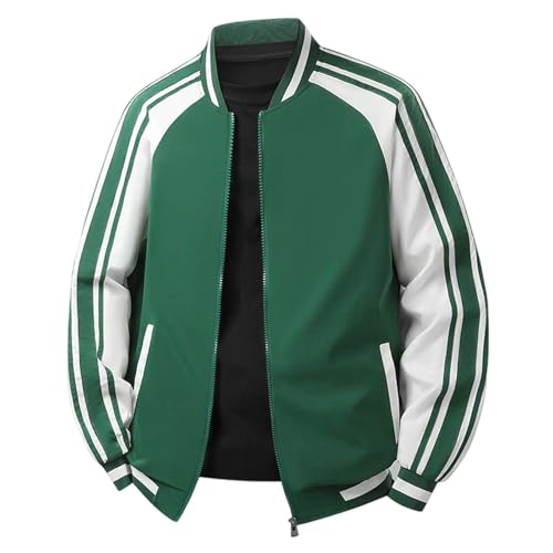 Veste demi-saison homme contre les fraîcheurs matinales style collège américain