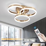 ADISUN LED Modern Ceiling Light Fixture,48W Large Flush Mount Ceiling Lights for Living Room,Modern Ceiling Lamps for Living Room Bedroom Kitchen Dining Room with Remote Control (D17.7in*H6.3in)