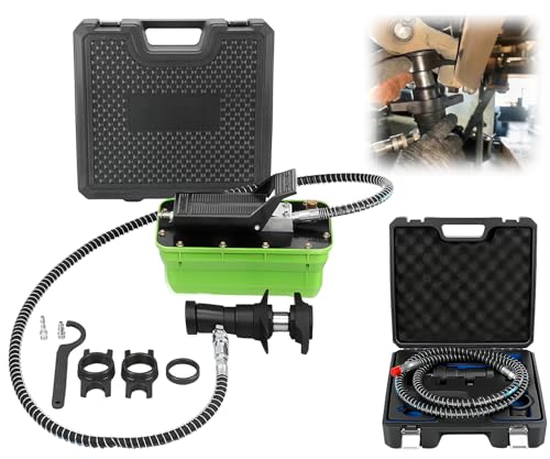 Universal Hydraulic Ball Head Removal Tool 19-28 mm, 25-30 mm, 30-36mm Variable Hydraulic Ball Head disassembly Tool & 10,000 PSI Air Hydraulic Pump, NPT 3/8