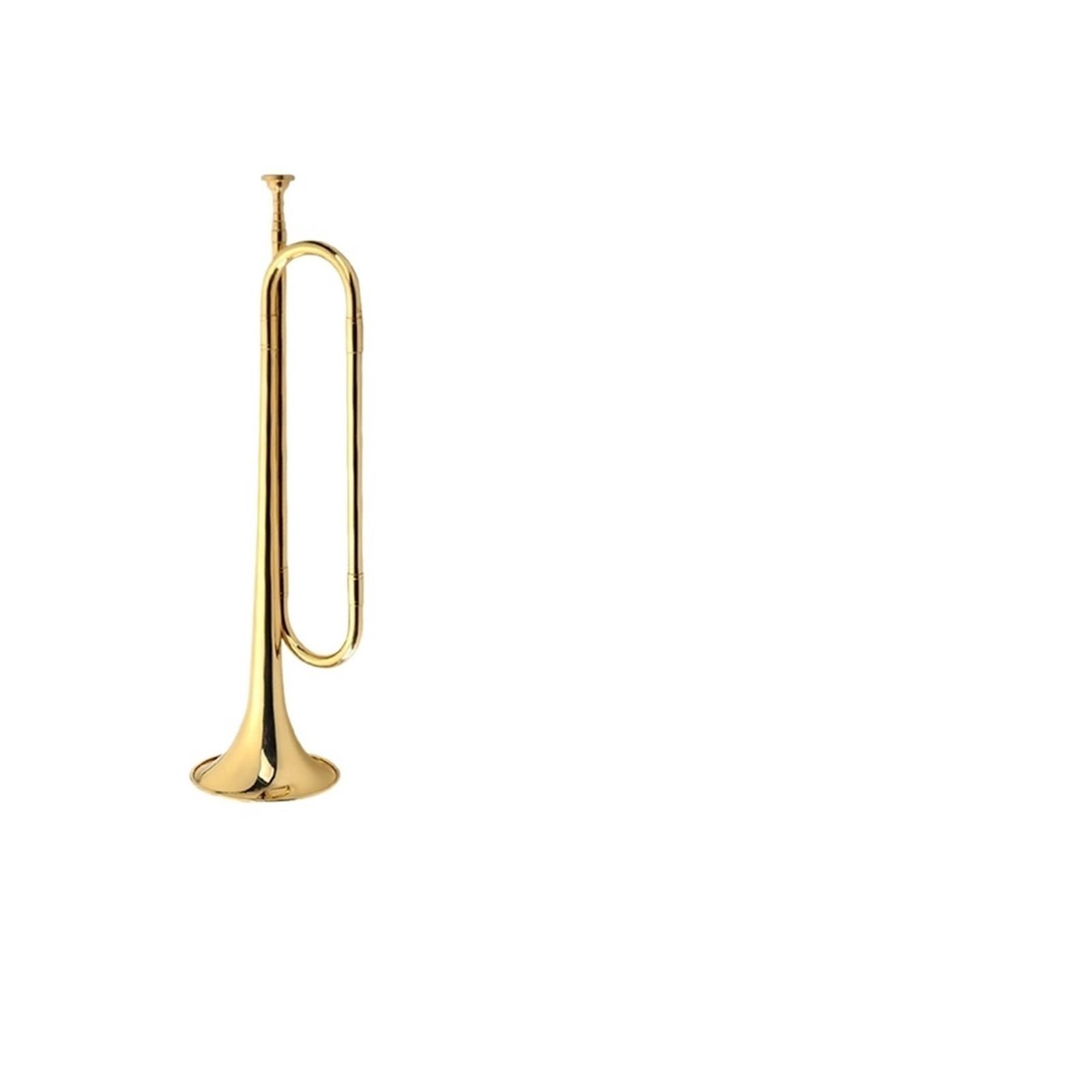 Tromba Strumento a tromba di base laccato in oro con bocchino salva-manodopera 7C. Tromba in Si bemolle per principianti