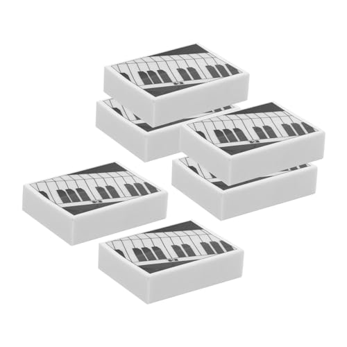 CIMAXIC Piano Shaped Erasers 6 Pack Erasers for Students Drawing Erasers Art Erasers Whiteboard Erasers Set