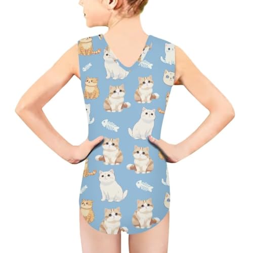 Image of Girls' Swimwear for 3-14 Cartoon Bathing Suit Girl Swimsuit Gym Leotard