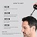 Hair Building Fibers for Thinning Hair for Men Women, 2-in-1 Kit- Enhancements Barber Spray, Thicker Fuller Hair Beard & Hairlines Instantly with Spray Applicator Pump Nozzle, Natural Formula (Black)