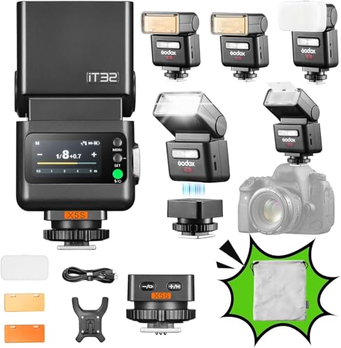 Godox iT32 TTL Mini Flash pour Appareil Photo Sony avec Déclencheur X5-S