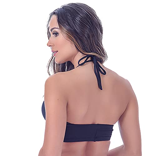 Biquíni Top Com Bojo Frente Única Preto Summer Soul (G)