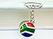 LLBFHH 3 Pcs South Africa South Africans Flag Key Chain,Cool Keychain for Car Keys, Stainless Steel Keyrings & Keychains,Used for Home Decoration, Jewelry Hanging Decorations.