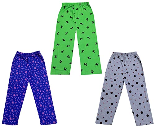 Image of KAYU Kid's Boy's and Girl's Printed Cotton Regular Fit /Track Pant |Pyjama [Pack of 3]