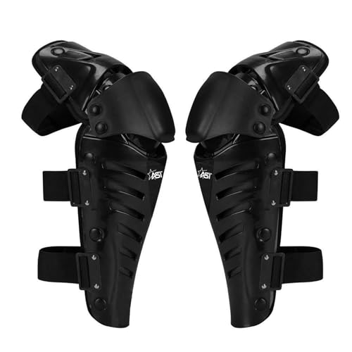 Image of STAR AST Men Motorbike Motorcycle Biker racing armor Black Safety Hinged knee pad guard Knee Pad Gear