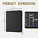9-Pocket Toploader Binder, Clovecat Premium Card Book， Holds 252 Trading Card with 20 Removable Top-loader Sleeves，PU Card Holder Folders,Card Album for MTG, TCG, Yugioh, Game & Sports Cards(Black)