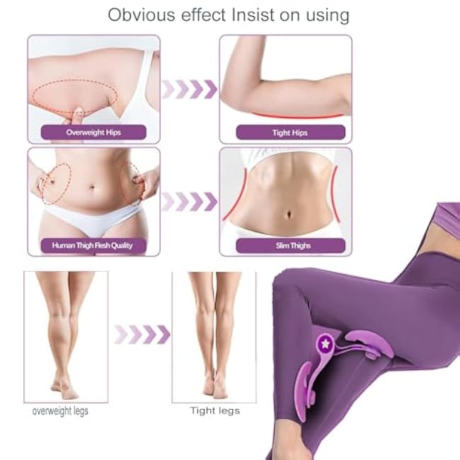 Thigh Master Hip Trainer, Kegel Exerciser, Pelvic Floor Trainer for Post Partum Rehabilitation- Inner Thigh Trimmer, Thigh Toner Workouts