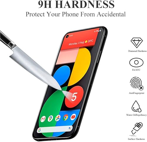 Image of Mr.Shield Top-Notch HD+ Tempered Glass Screen Protector Guard for Google pixel 5, 9H Hardness, Military Grade Protection, Easy Installation kit