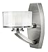 Hinkley Meridian Collection One Light G9 4.5W Bathroom Vanity Fixture, Brushed Nickel