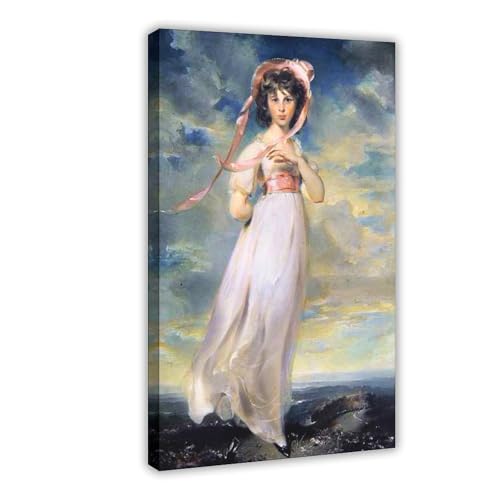 Peinture Pinkie Thomas Lawrence toile avec cadre pour habiller un mur vide