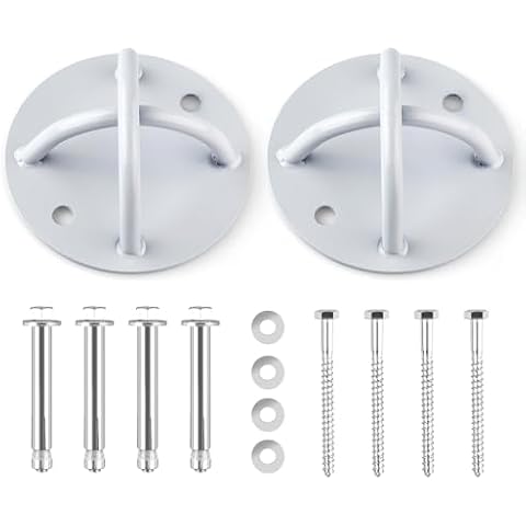 HTHOOOOOME Home Suspension Training Kit Wall Mount for Suspension Straps, Ceiling Anchor X Mount for Body Suspension Straps, Weight Strength Training Systems, Yoga Swings & Boxing Equipment Cover