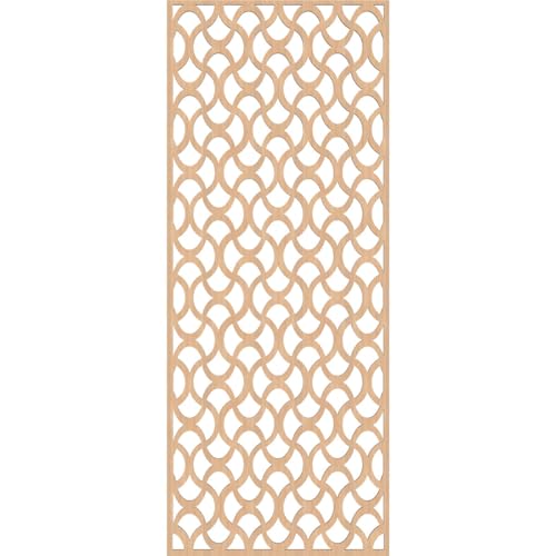 Image of Resort Decorative Pierced Fretwork Wood Wall Panels, 17 3 /8 inchW x 44 3 /8 inchH x 1 /4 inchT, Hickory