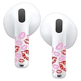 RockMax for AirPods 4 Skin，Personalized Decal Sticker for Air Pods 4th Gen, Compatible with AirPods 4 Case Pink, Durable Tattoo Wrap, Easy to Apply