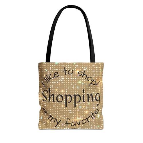 Shopping Enthusiast Tote Bag Gym Bag, Book Bag, Fashion Lovers
