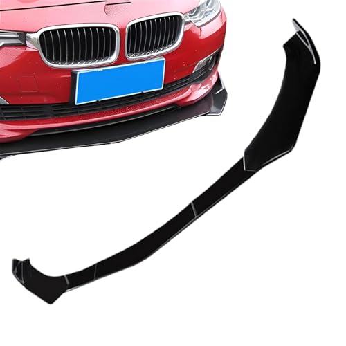Labbro del paraurti anteriore nero, splitter anteriore per auto,Labbro del paraurti anteriore multiuso impermeabile - Splitter anteriore nero per automobile, spoiler per labbro anteriore per la maggio