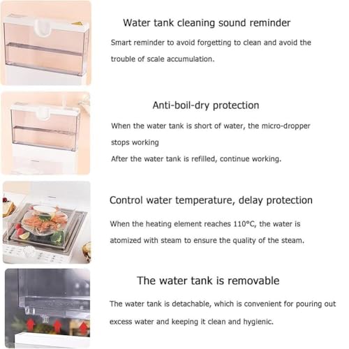 Vaporizador de alimentos de 18,8 L para cocinar cenas familiares saludables y rapido 6