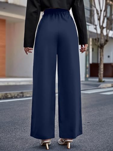 Image of Aahwan Solid Offwhite High Waist Wide Leg Pants for Women's & Girls'