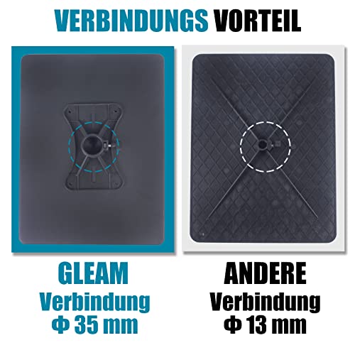GLEAM Beamer Ständer Multifunktionaler Beamer Stativ Universal Kamera Bodenständer für Laptop Ständer Tragbarer Verstellbare Höhe von 61 cm bis 101 cm mit Platte