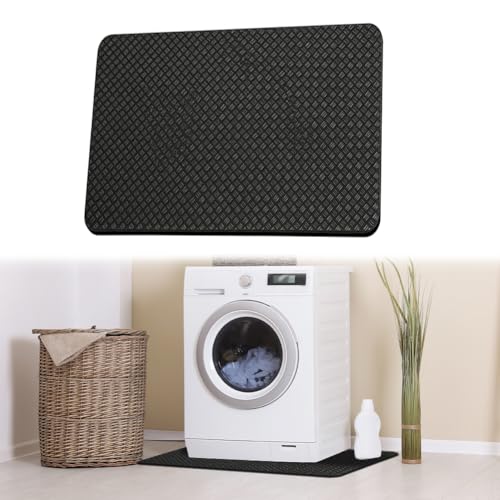 Antivibrationsmatte 60x60 cm, Antirutschmatte Waschmaschine, rutschfeste Waschmaschinen Unterlage für Trockner Fitnessgeräte und Kühlschrank, Zuschneidbar Bodenschutzmatte Geräuschreduzierung