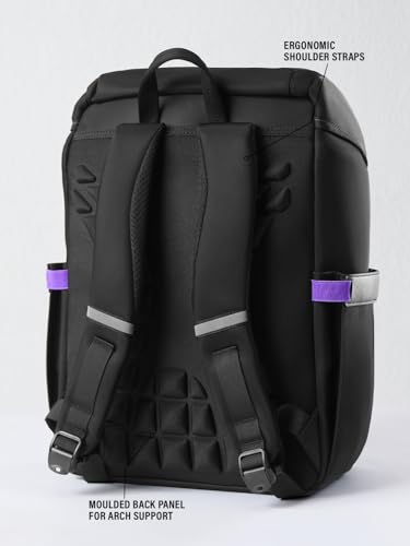 Image of The Souled Store Nebula Backpacks | 19.5L Durable Canvas Laptop Bag for Men & Women | 15.6 Inch Padded Tech Sleeve & Dual Compartment Rucksack - Space Grey