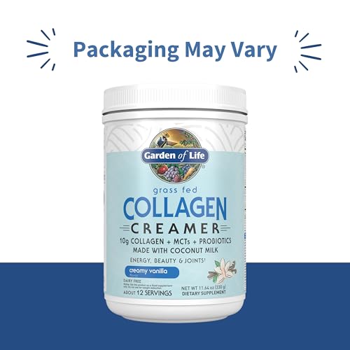 Garden of Life Grass Fed Collagen Collagen Creamer, Vanilla, 12 Servings - image 2