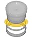 Chemplex 1830-SE Series 1800 Polyethylene XRF Single Open-Ended Sample Cup with ThermoPlastic Seal Venting Provision and Integrated Thin-Film Trimmer (Pack of 100)
