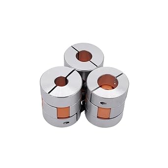 D20 L25 Flexible Jaw Coupling Aluminium Motor Coupler Spider Type Compatible Shafts Grooved elastic(7mm to 7mm)